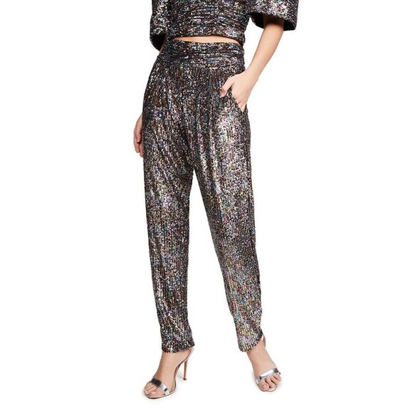 IORANE Confetti Sequin Trousers Multicolor - Picture 1 of 13